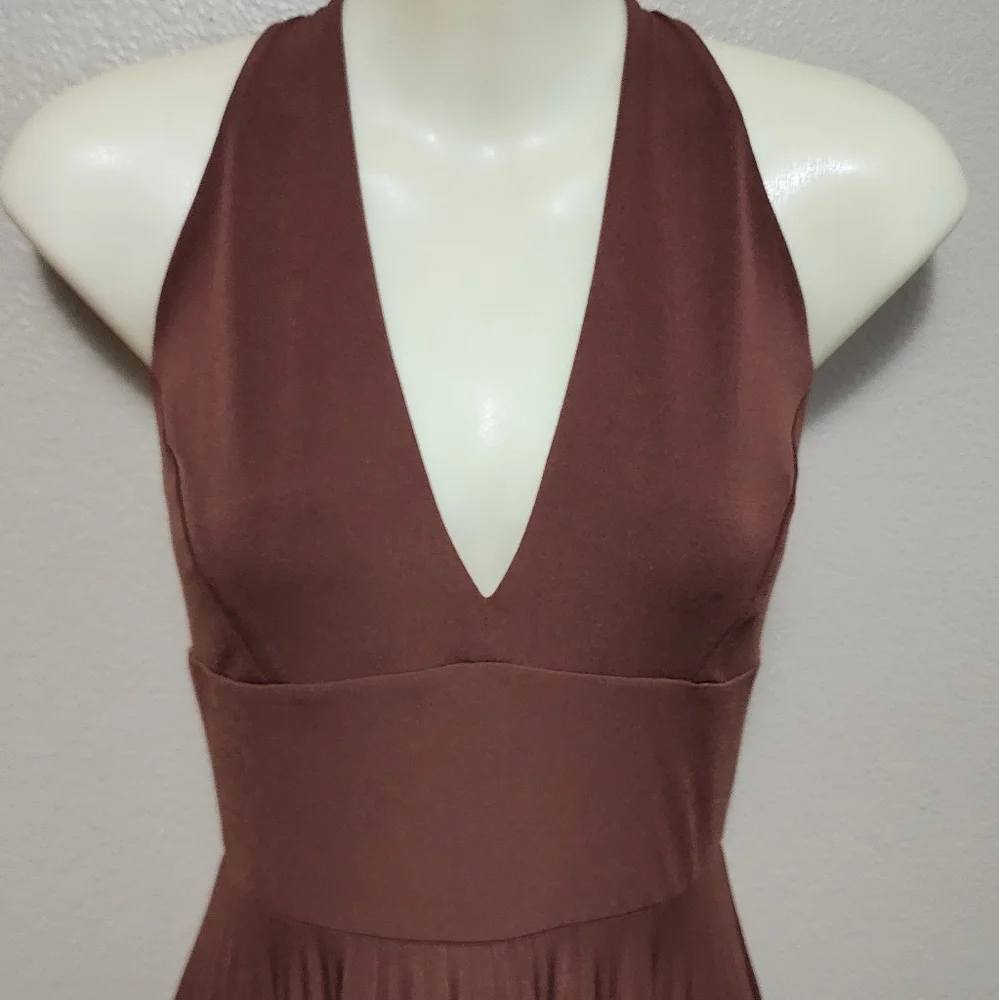 Pleated Halter Dress Max & Cleo - Picture 4 of 12